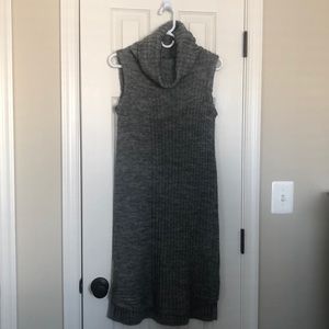 gray sweater dress